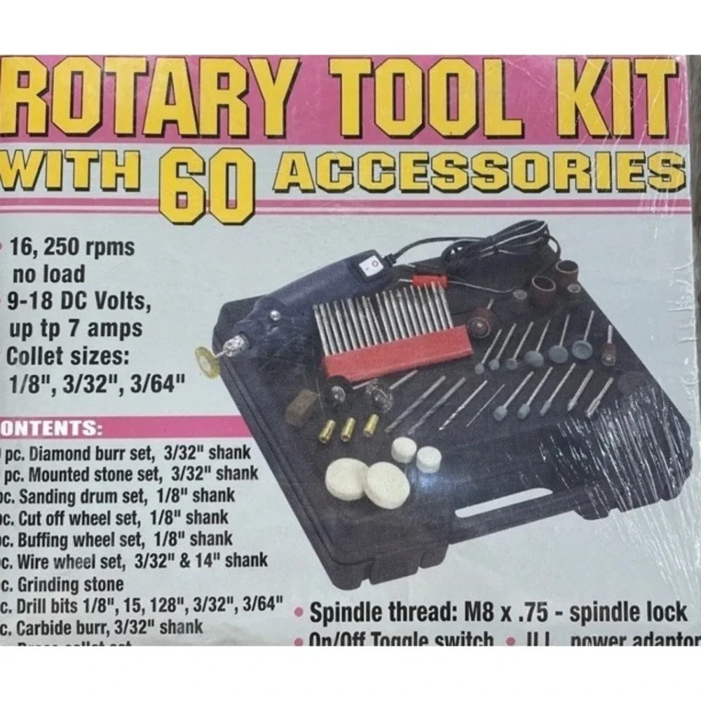 Rotary Tool Kit w/60 Accessories #41695
